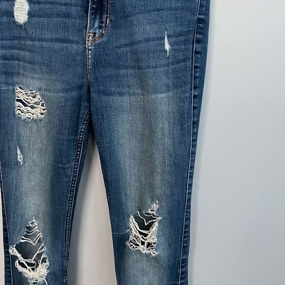 Hollister women’s juniors skinny high rise stretch jeans size 27 x 32 size 5 L - Picture 7 of 13